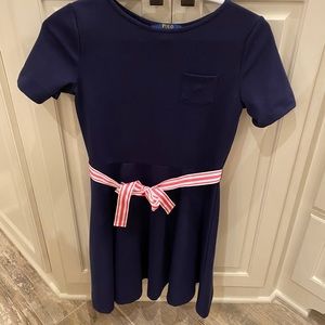 Navy Blue Ralph Lauren Polo girls dress- 12/14